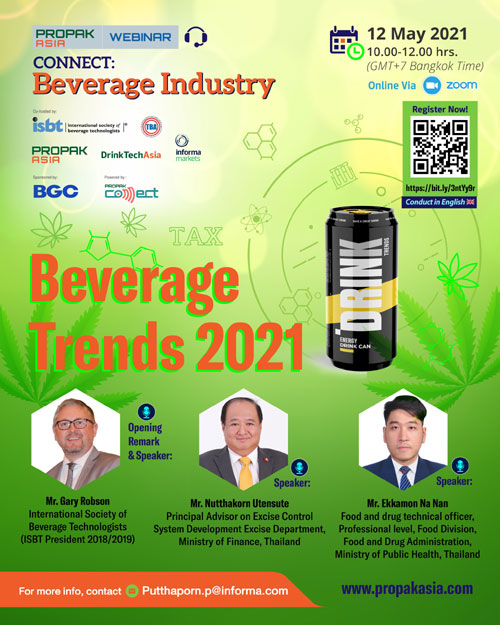 ProPak Asia 2021 - Free webinars about direction of beverage industry from ProPak Asia 2021